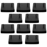 cyclingcolors 10 stuks kunststof bevestigingsdoppen voor dubbele latten 55 x 10 mm lattenbodem lattenbodem schommelbank zwart