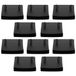 cyclingcolors 10 stuks kunststof bevestigingsdoppen voor dubbele latten 55 x 10 mm lattenbodem lattenbodem schommelbank zwart
