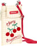 Safta Telefoontasje Kers - 19 x 10 cm - Polyester