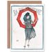 Artery8 La Vie Parijsienne Stijlvolle Vrouw Paraplu Magazine Cover Sealed Greeting Card Plus Envelope Blank Inside Vrouw Paraplu Cover Tijdschrift Home