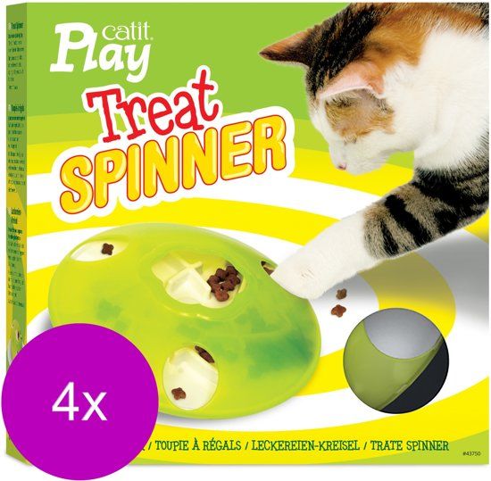 Catit Play Treat Spinner - Kattenspeelgoed - Wit Groen