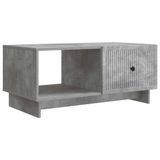 vidaXL Salontafel Betongrijs 90 x 50 x 40 cm Bewerkt hout