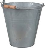 Othmar Decorations Emmer/plantenpot 7,5 liter - D27 x H27 cm zilver - zink