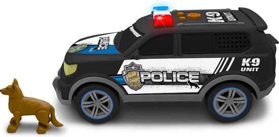 NIKKO Road Rippers Politieauto met Hond - Speelgoedauto SUV met Licht & Geluid - Vanaf 3 Jaar