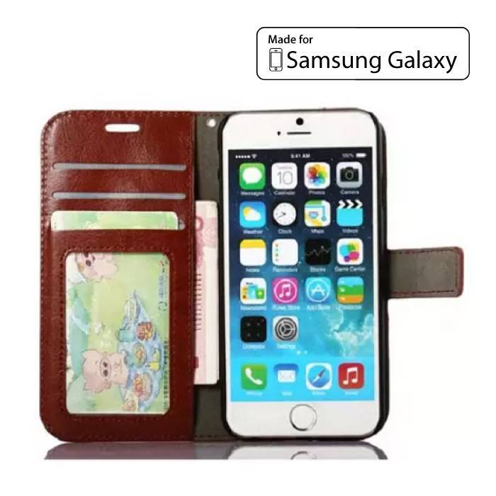 Stuff Certified Samsung Galaxy S8 Plus - Leren Wallet Flip Case Cover Cas Hoesje Portefeuille Bruin