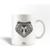 Keramische mok maniacase, Mandala Bear Poster