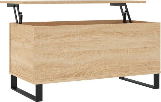 VidaXL Salontafel 90x44,5x45 cm Sonoma Eiken