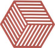 Zone Denmark Pannenonderzetter Hexagon - Siliconen - Burned Red