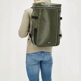Beagles Originals Tokyo Rugzak Unisex - Laptoptas voor laptop tot 15,6 inch - Werktas van Nylon en Polyester - Olijfgroen