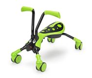 Scuttlebug Scramblebug Hornet Vert, premier vélo d'éveil pour enfants de 1 à 3 ans, intérieur et extérieur, vélo d'éveil à 4 roues, sans pédales, pliable en 3 clics, garçons et filles