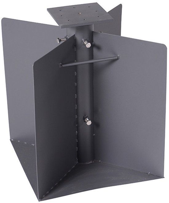 Hawaii grondanker voor Big Pole parasols - Zwart - Vierkant - Metaal - 50 cm