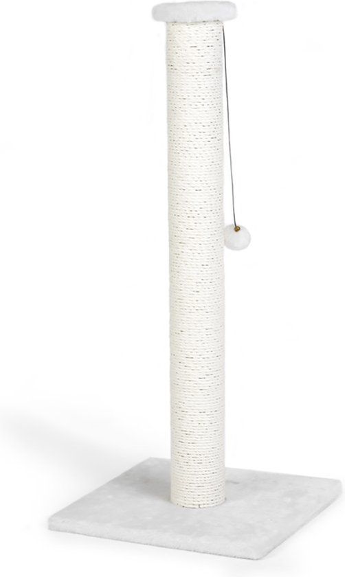 Beeztees Serpa XL Krabpaal - Wit - 40x40x90 cm