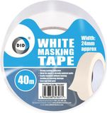 DID - Afplaktape - Verftape - Wit - 40 meter x 24 mm