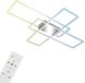 B.K.Licht BRILONER - LED Plafonniére - dimbaar plafondlamp - met afstandsbediening - met geheugenfunctie - met nachtlichtfunctie - met CCT - 104 x 71 x 9,5 cm - zilver