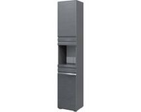 Vicco Fredd Badkamerkast – 36.4 x 190.5 cm Antraciet Hoogglans