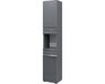 Vicco Fredd Badkamerkast – 36.4 x 190.5 cm Antraciet Hoogglans