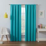 Eclipse Moderne verduisterende thermische roede zak venster gordijn voor slaapkamer of woonkamer (1 paneel), stof, turquoise, 106,7 cm B x 241,3 cm L (Pack van 1)