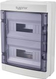 Sygonix SY-6696060 Kleine verdeelkast Oppervlakmontage Aantal groepen: 24 Aantal rijen: 2 Inhoud: 1 stuk(s)