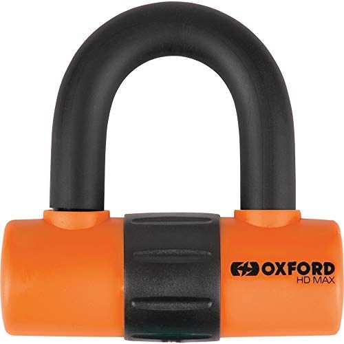 Oxford HD Max Oranje Hoge Veiligheid Motorfiets Stalen Disc Lock LK312