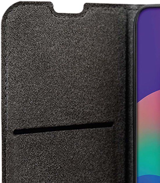 Bigben Connected, Hoesje geschikt voor iPhone Air - Folio Wallet met Standaard & Kaarthouder, Zwart