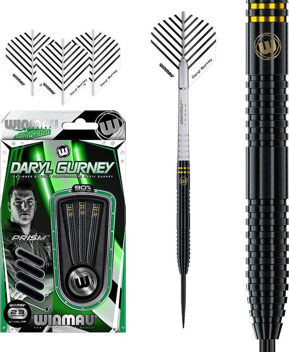 WINMAU Daryl Gurney Black Edition 90% - 23 Gram