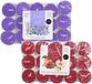 Atmosphera Acorde theelichtjes - 60x - 30x lavendel - 30x appel/kaneel - aroma/geurkaarsen