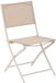 Hespéride Set de 4 chaises de jardin pliantes en acier MODULA Beige lin