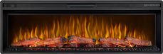 ArtiFlame AF50, elektrische inbouwhaard met multicolor verlichting, verwarming (1600W), realistisch 3D-vlammeffect, LED-verlichting, afstandsbediening, zwart