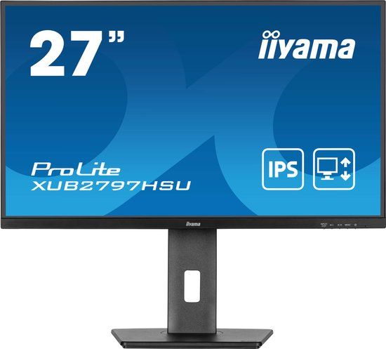 iiyama ProLite XUB2797HSU-B2 27 inch Monitor | Full HD | IPS | USB-Hub | Verstelbaar