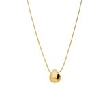Lucardi Femme Argent plaqué or collier avec pendentif pour femme - Collier - Argent 925 - Couleur or - 48 cm