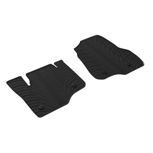 Rubbermatten voor Ford F-250 2017-2022 & 2022- (T-Design 2-delig + montageclips)