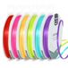 Vaessen Creative Satijnlint 3 mm x 10 m - Regenboogkleuren - 6 Stuks