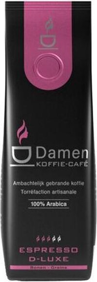 Damen Café Espresso D-LUXE Koffie - 250g Bonen - Medium Roast