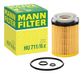 MANN-FILTER HU 711/6 z Oliefilter - voor Auto's + Transporters
