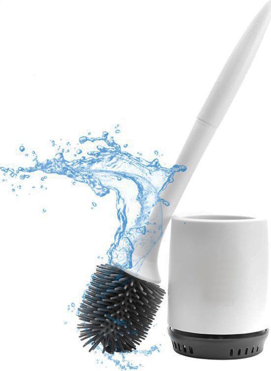 discountershop WC borstel - Toiletborstel - Siliconen - Antibacterieel