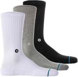 Stance Icon Crew Sokken Unisex 3 Paar Multi Kleur Schoenmaat 43-47