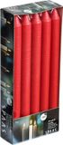 Spaas 10 Tafelkaarsen huishoud 21/240 mm, ± 8 uur, geurloos - rood
