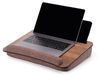 Omgoods - Vigo Houten Laptopbladen LS01X - Bureau multifonctionnel sur genoux en noyer et marron