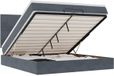 vidaXL lit escamotable avec matelas et LED 200x200cm velours
