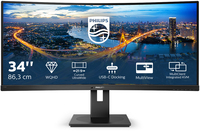 Philips 346B1C/00 34" QHD Curved Monitor - 3440x1440, 100Hz, USB-C, KVM, RJ45