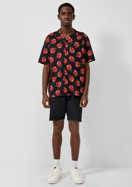 Q/S designed by - Heren short - Maat XXL - Mannen - ZWART - katoen