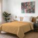 Italian Bed Linen Satijn Zomer Quilt, Polyester, Geel, 170x250cm