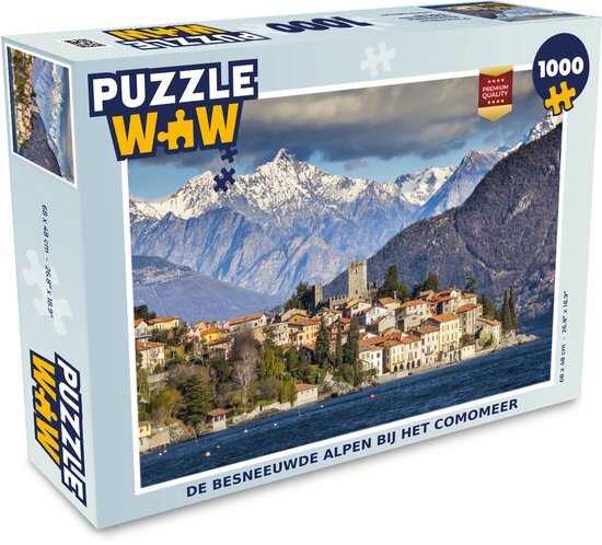 MuchoWow Puzzel Alpen - Comomeer - Italië - Legpuzzel - Puzzel 1000 stukjes volwassenen