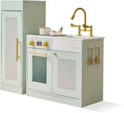 Teamson Kids Chester Houten Speelkeuken Met Accessoires - Rollenspel Speelgoed - Groen