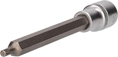 BRILLIANT TOOLS BT022950 1/2" veeltandbitdop, 140 mm lang, M5