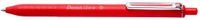 Pentel BX467-B, Clip, Intrekbare balpen met klembevestiging, Rood
