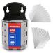 WORKPRO Trapeziumsnijmes met dispenser, 100 stuks