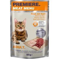 PREMIERE Meat Menu Adult Rund en kip 12x85 g