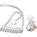 Vhbw - Akustikschlauch Headset Ohrhörer 2 Ohrstöpsel, Ohrpassstück M Transparent für Kopfhörer, Funkgeräte - Guter Halt