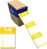 Avery-Zweckform Avery Etiketten HACCP Dinsdag Geel Bedrukt in 5 Talen 40x56 mm